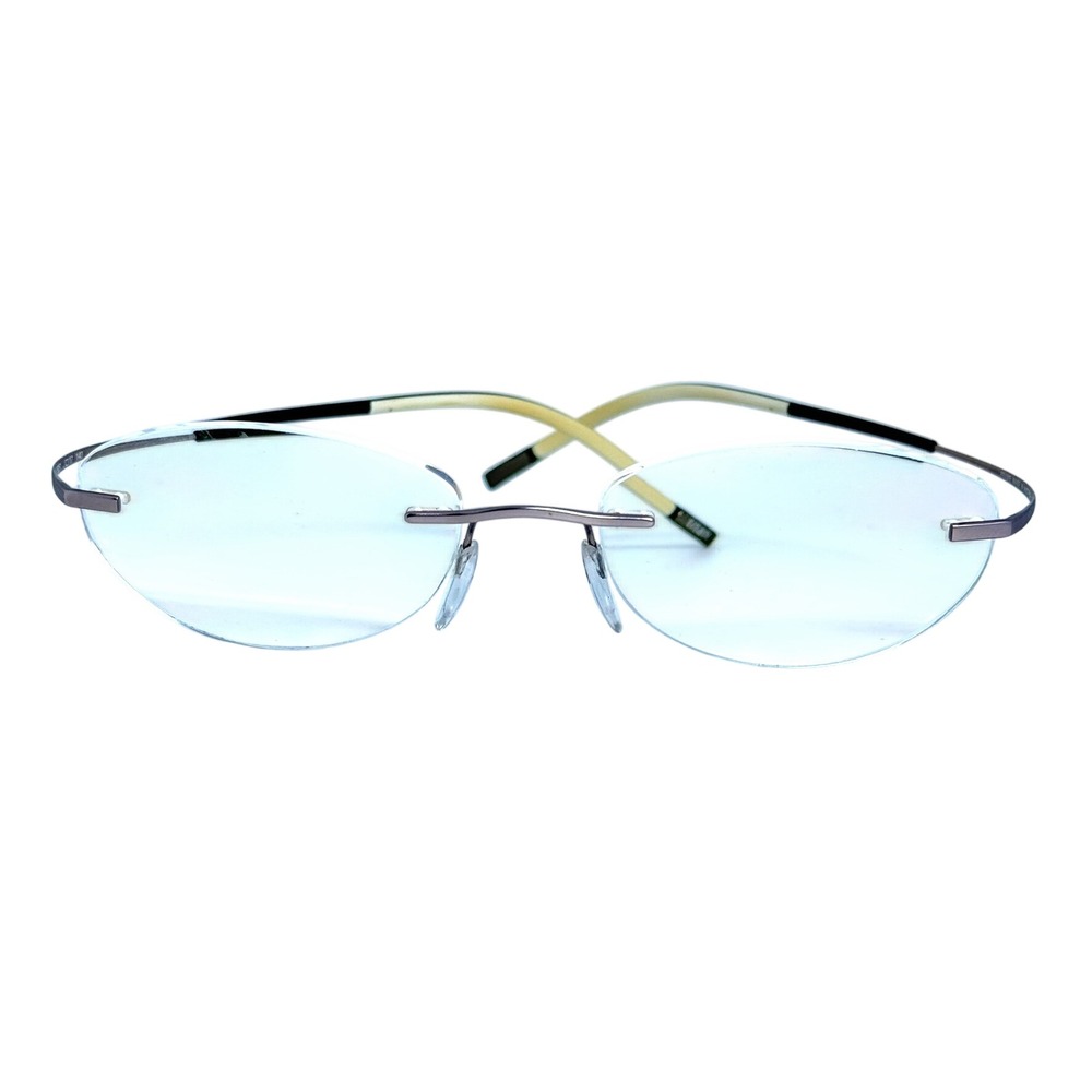 Silhouette Rimless Eyeglasses 7581 40 6051 Silver Titanium Made in Austria